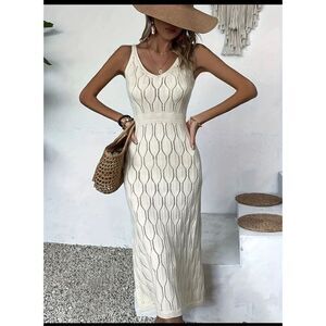 Knit Mix NWT solid color knit dress L